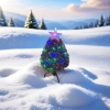 Colorful lights, Christmas trees, holiday decorations, LED lighting fixtures for indoor living rooms and courtyards Specification image